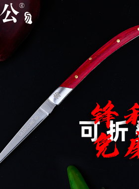 将公可折叠不锈钢厨房雕刻刀主刀水果拼盘雕花刀便携锋利免磨包邮