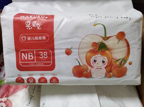 麦酷酷果果堂系列纸尿裤 NB38片 S38片 M36片 L34片 XL32片 包邮