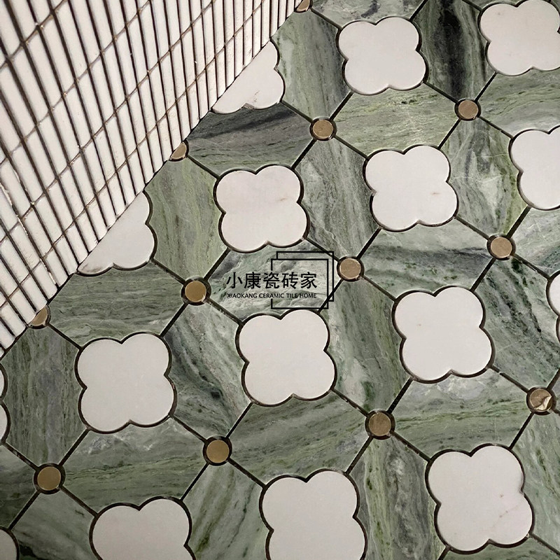 北欧复古法式200200花砖厨房餐厅卫生间小花砖卫生间阳台拼花地砖