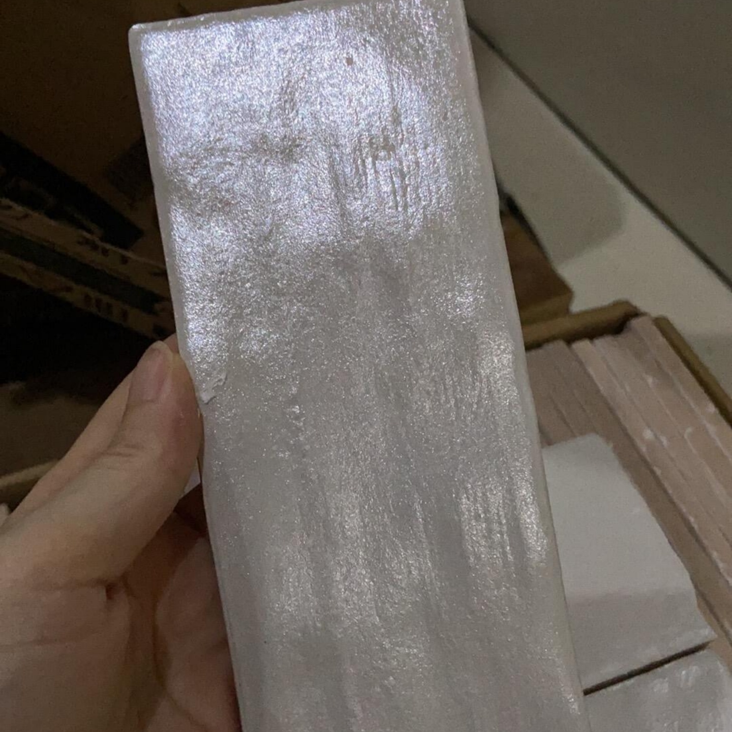 ins风珍珠釉小方砖手工砖 珠光奶油风玄关餐厅厨房背景墙卫生间