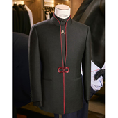 覆盖全国上门定制服务海宪森品牌男装 礼服高级定制咨询预约 新中式