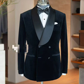 覆盖全国上门定制服务海宪森品牌男装 礼服高级定制咨询预约 新中式