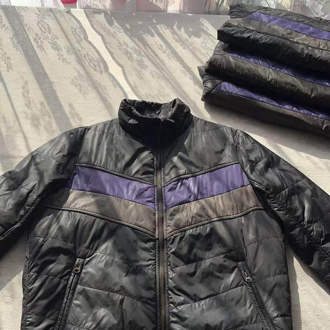男式黑色棉服外套拼色夹棉保暖立领轻薄棉衣舒适夹克休闲百搭