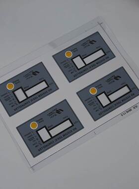 加急发货批量定做打样PCPET磨砂面贴PVC薄膜按键面贴 多规格标牌