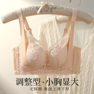 六月玫瑰【小胸女神专属】调整型反重力提拉内衣聚拢收副乳文胸罩