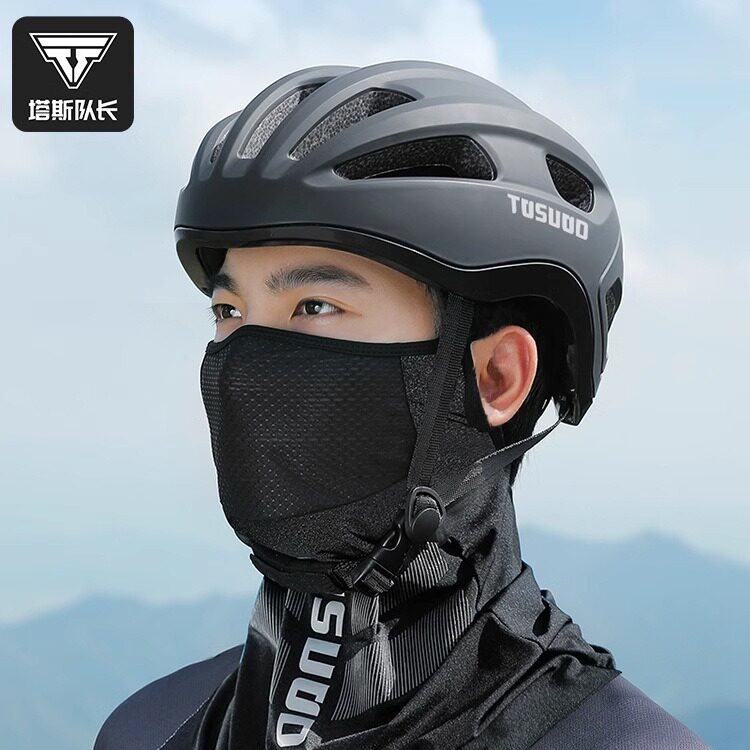 TOSUOD冰丝面罩男女遮阳骑行面巾夏季挂耳式防紫外线围脖头套