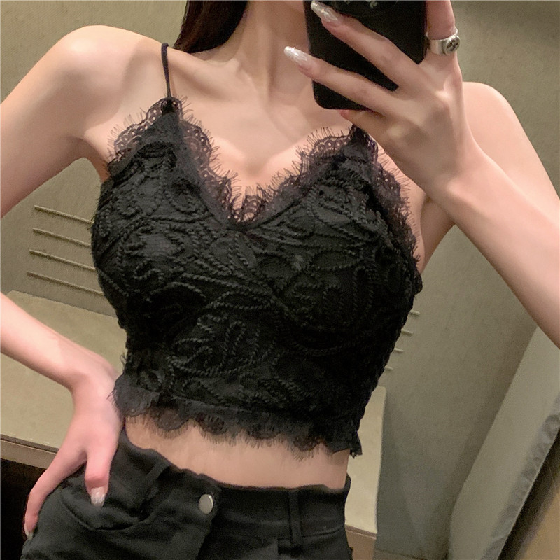 Real shot special price no subtraction inside with suspender waistcoat women's summer wear sexy lace underpants