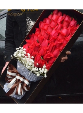 佛山禅城区张槎岭南天地普君新城印象城鲜花店母亲节配送玫瑰花束