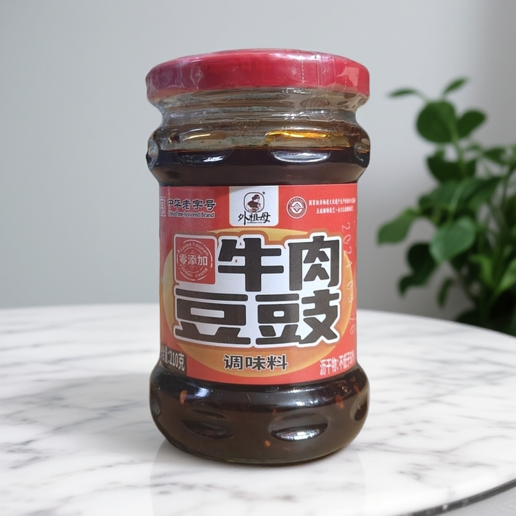 外祖母牛肉豆豉香辣即食永川豆豉210g/瓶重庆特产佐餐下饭豆制品