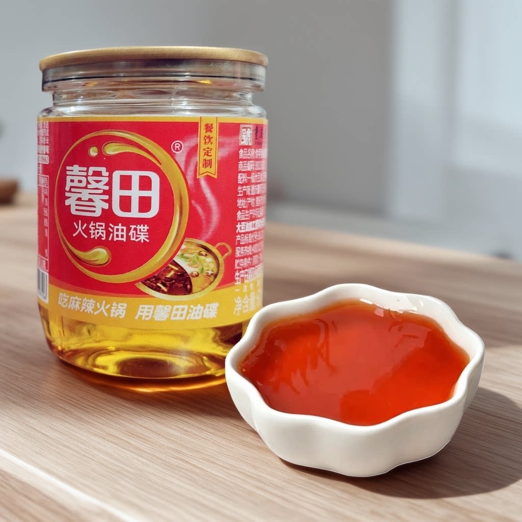 重庆馨田火锅油碟餐饮定制F3小罐60ml*5罐装火锅店同款蘸料香油