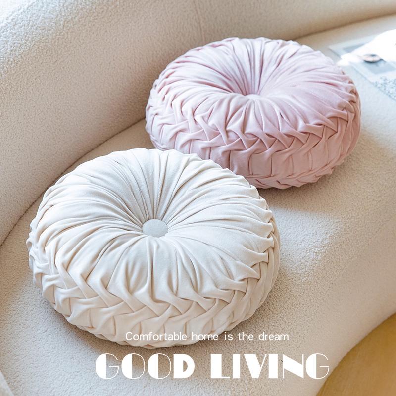 北欧ins风抱枕靠垫客厅沙发靠枕飘窗装饰简约床头靠背圆形南瓜