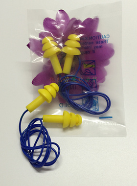 硅胶耳塞340400品质圣诞树型带线1270带线耳塞硅胶防噪音可水洗