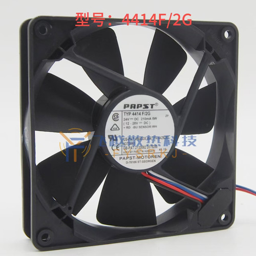 papst进口4414F/2G 24V 5W德国PAPST 120*120*25高端设备风扇