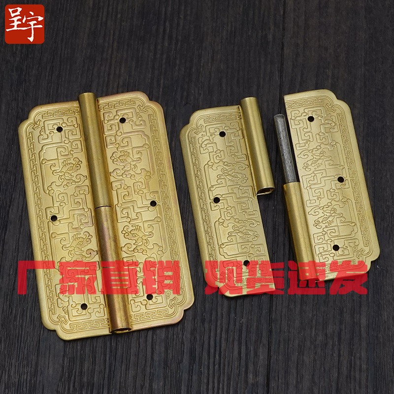 五金配件新中式铜兽头门环狮子头大门纯拉手门虎头麒麟头把手木门
