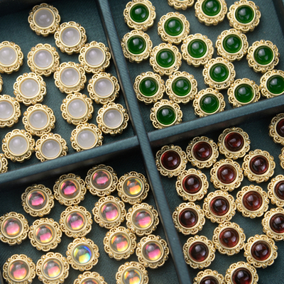 古法沙金镶嵌手链饰品材料