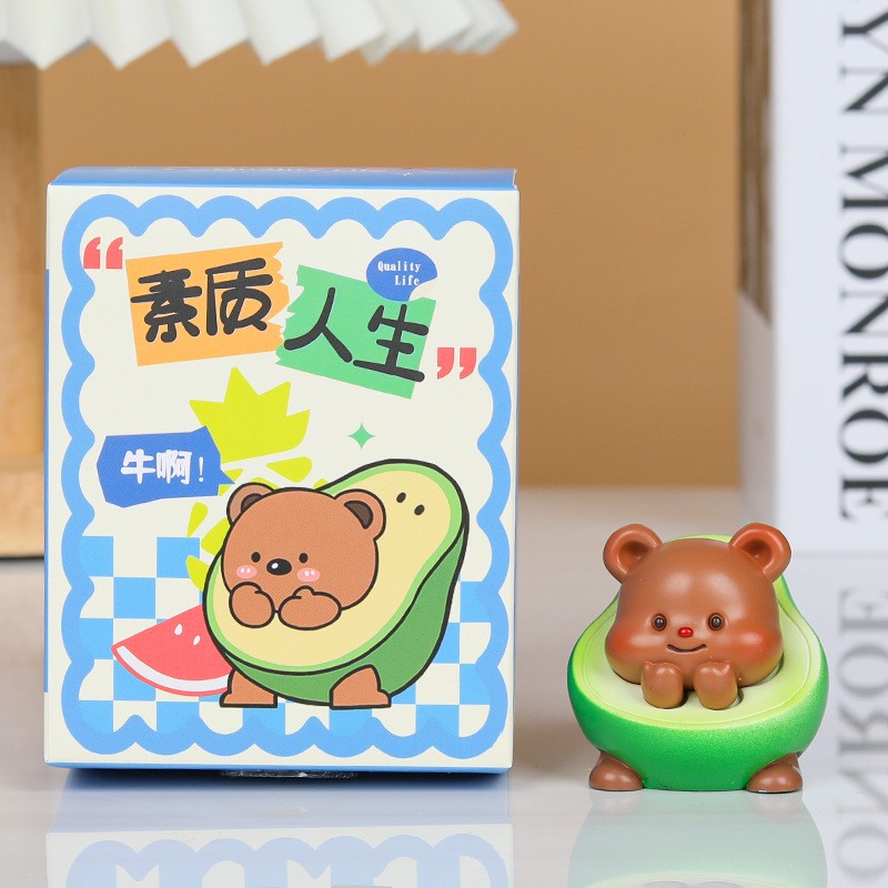 萌趣卡皮巴拉豚小萌日常盲盒潮玩手办桌面书桌小摆件创意礼物ZJ10