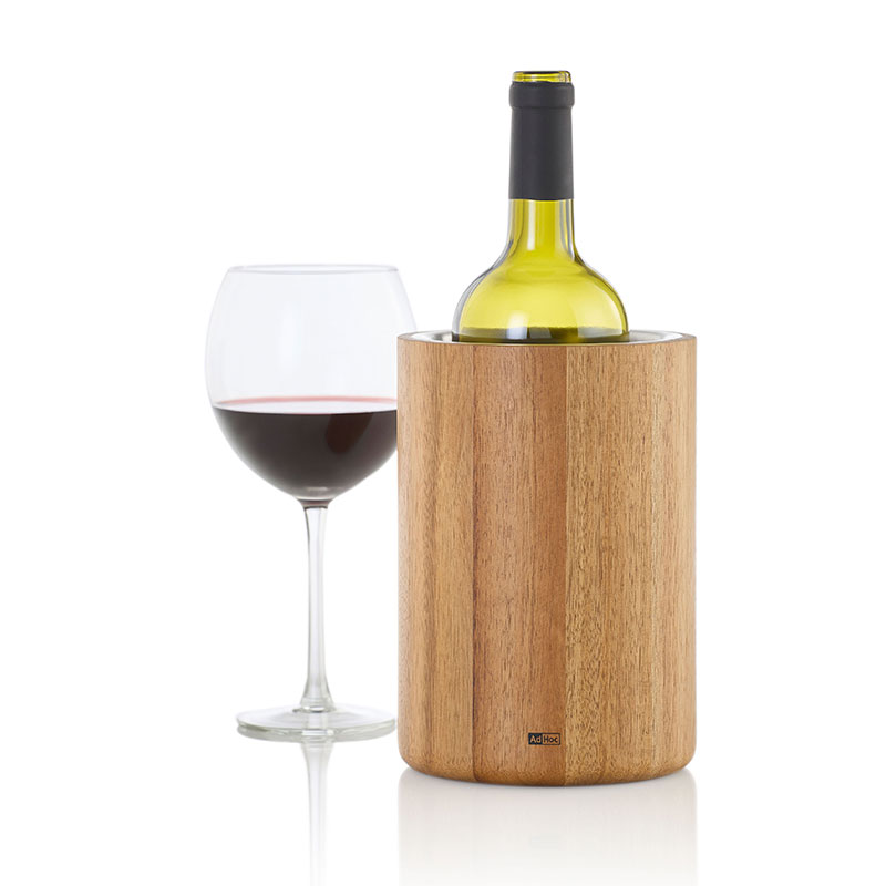 德国Adhoc冰酒器木制不锈钢保冷桶优雅高档新年聚会