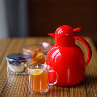 德国alfi/爱丽飞DIANA真空玻璃内胆保温壶保温水瓶保冷结婚红色杯