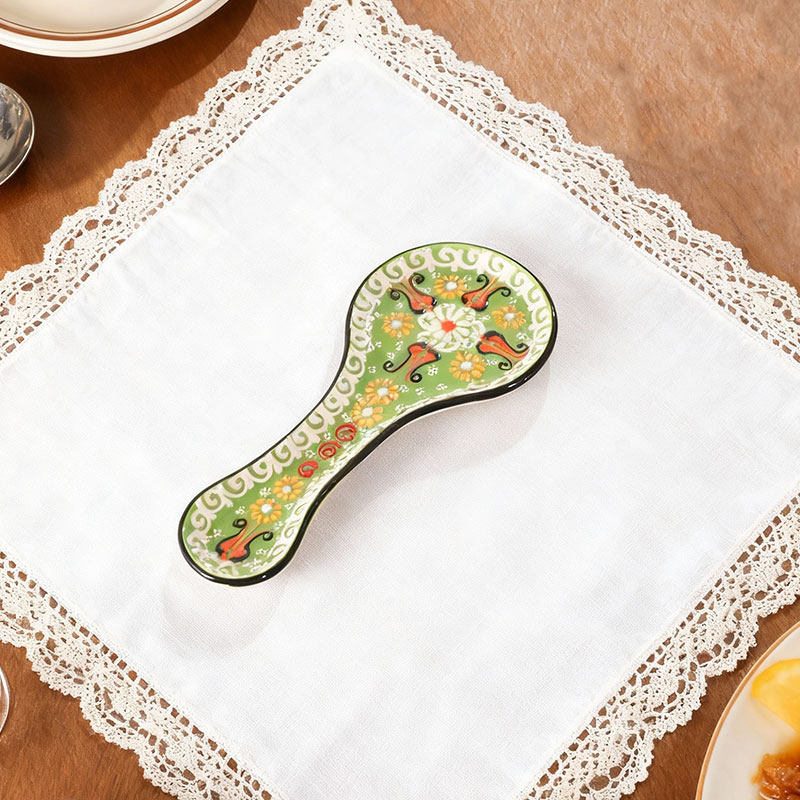 土耳其勺子架勺子不直接放在饭桌上陶瓷勺子盘浮雕文艺复古,餐饮具,餐用托盘,淘宝优惠券,粉丝福利购,淘宝优惠卷