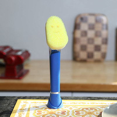 美国Scrub Daddy长柄笑脸洗碗刷 锅刷 替换装清洁海绵擦
