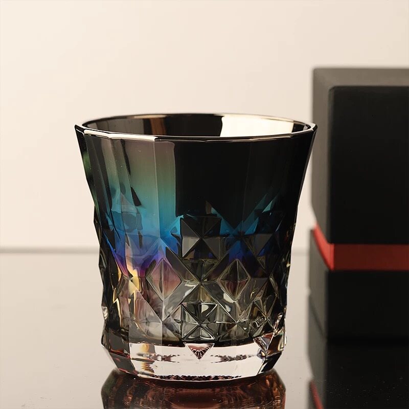 日本原装日式钛金黑钻威士忌洛杯酒杯 烈酒 洋酒 创意 男士礼品