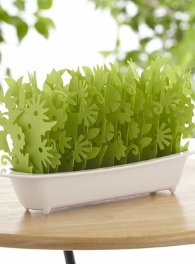 代购日本制无电纸制缓慢蒸发散发加湿器仿绿植树叶防干燥室内摆件