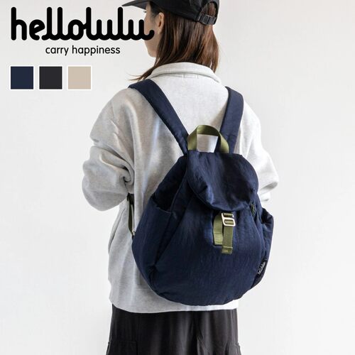 日本代购hellolulu26年秋冬新款复古柔软微微褶皱怀旧双肩包休闲