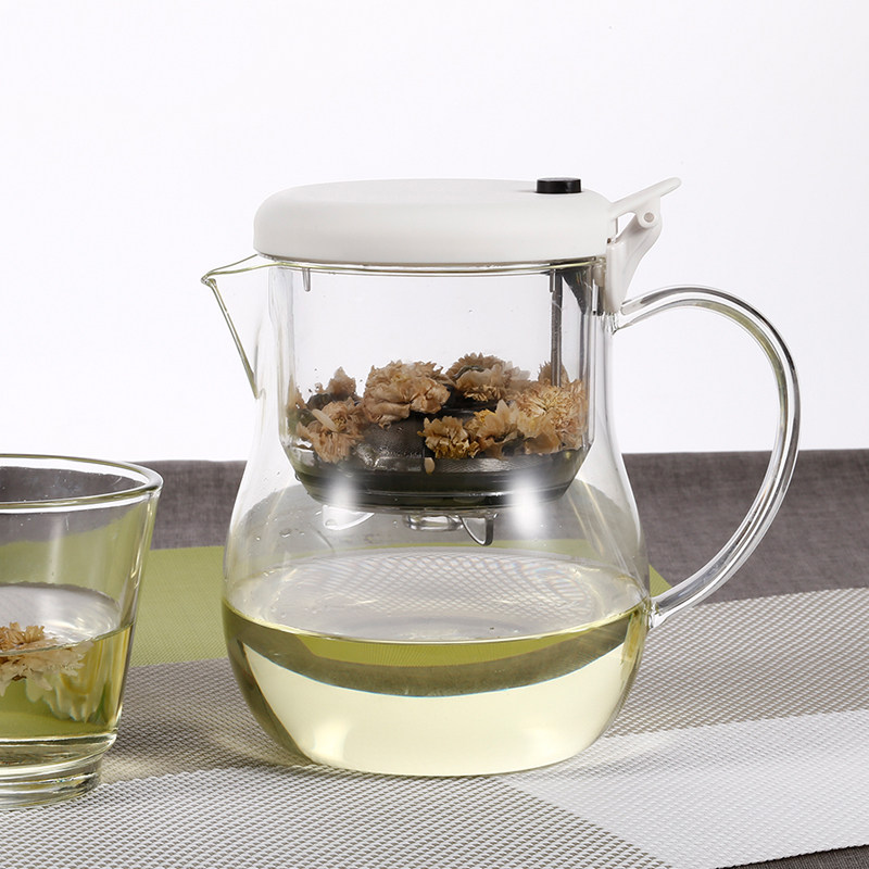 日本代购macma法压杯按压式泡茶壶耐热玻璃茶水分离茶咖啡两用杯