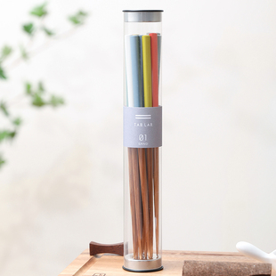 代购日本制SUNLIFE竹筷 KASANE SAND 6双装 彩色多色涂漆木筷子