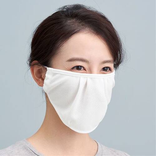 日本代购cecile防晒口罩2个组抗UV面罩 透气宽松 2个组