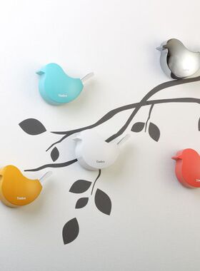 日本代购Timbre玄关门铃 合金铃铛 北欧风 小鸟形状 多色入