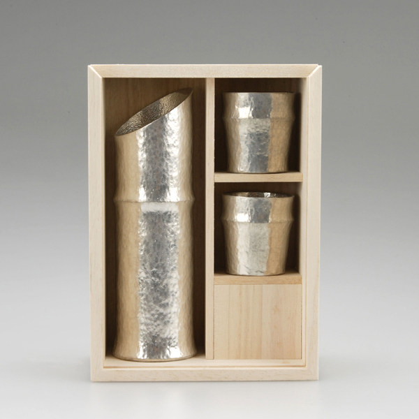 日本代购能作日本制竹型酒器