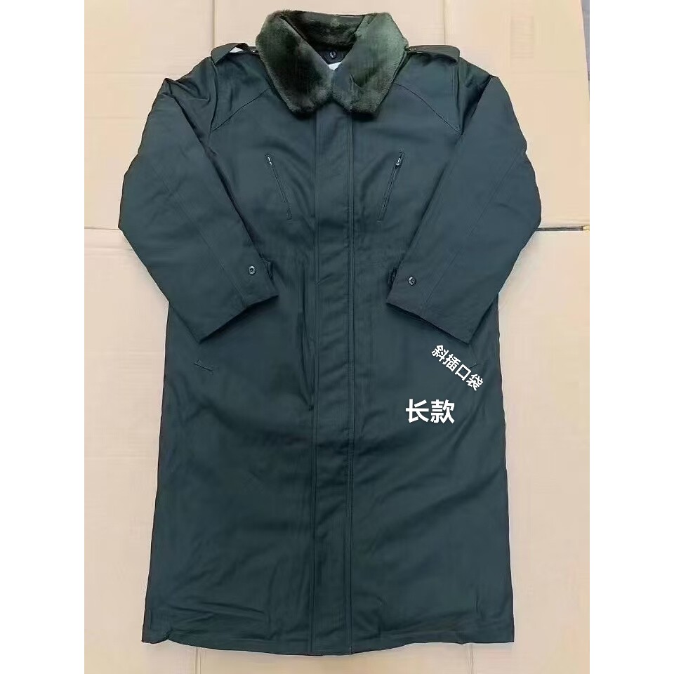 户外防寒绿色常服棉大衣男冬季保暖棉大衣加厚绿色内胆可拆加长大