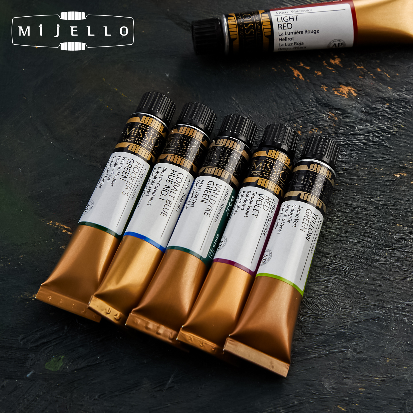 韩国MijELLO/美极乐金级水彩颜料