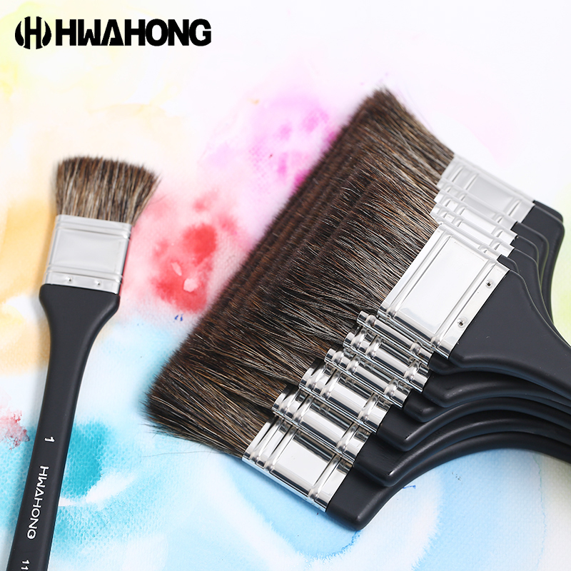 进口hwahong华虹牛耳毛水彩画笔