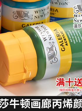 温莎牛顿画廊丙烯颜料手绘墙绘专用画DIY艺术颜料 金色钛白色学生手绘涂鸦颜料 60ml 250ml
