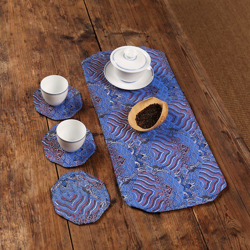 茶垫茶具小茶席刺绣中国风茶杯布茶垫茶巾隔热配件布艺垫锦缎茶壶在类目 餐饮具, 茶具, 茶道/零配中 - 来自Buy2taobao.com提供专业的淘宝代购服务