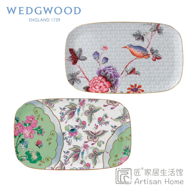 WEDGWOOD杜鹃蝴蝶骨瓷三明治盘