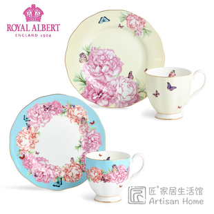 Royal Albert皇家阿尔伯特米兰达可儿联名骨瓷马克杯点心盘两件套