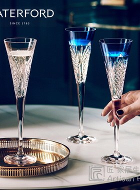WATERFORD时代广场水晶玻璃香槟杯对装沃特福德2022限量款进口