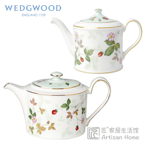 wedgwood英国野草莓带滤小茶壶
