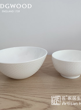 WEDGWOODGIO几何骨瓷米饭碗汤碗