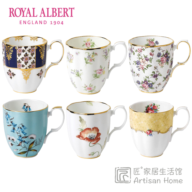 现货Royal Albert阿尔伯特百年系列骨瓷马克杯进口咖啡杯茶水杯子 餐饮具 马克杯 原图主图