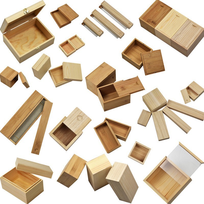 木盒茶叶包装盒普洱茶收纳盒茶叶木盒礼品盒小木盒子伴手礼盒SD48