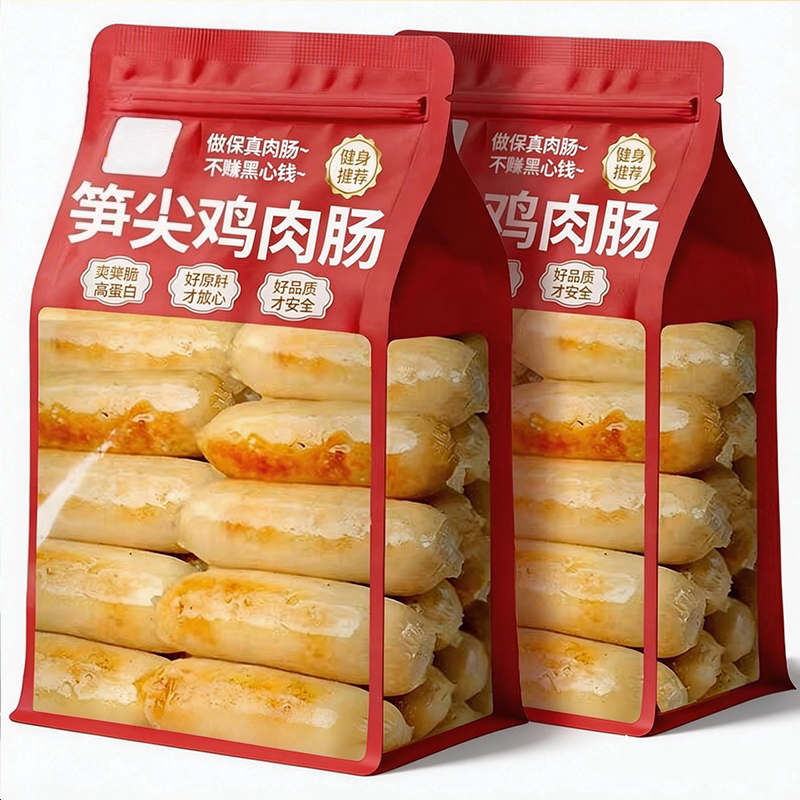 胖东来笋尖鸡肉肠即食减0低脂肥卡早餐鸡胸健身代餐主食解馋零食