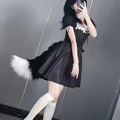 作尾cpy饰具狐狸巴狼尾lt