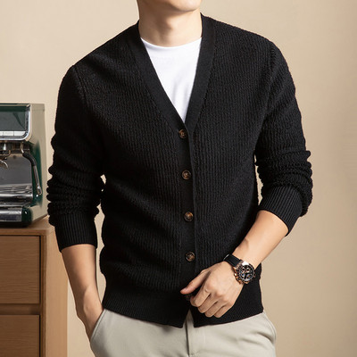 鹿王官方正品开衫2025年秋季保暖