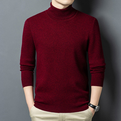 秋冬新款羊毛冬季休闲风中年针织衫/毛衣鹿王官方正品男装羊绒衫
