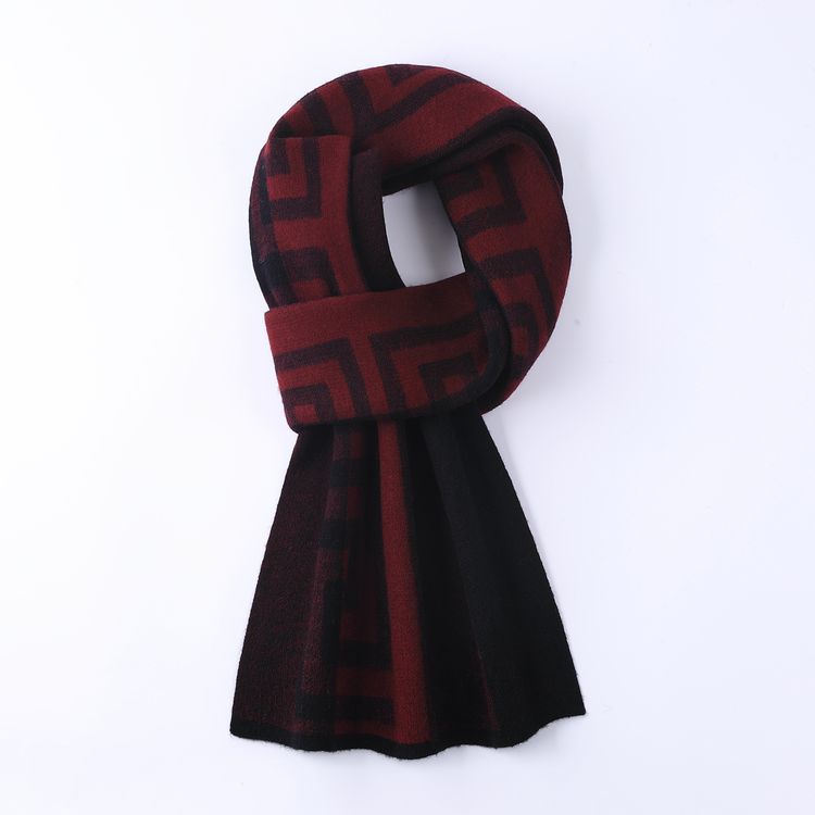 鹿王官方正品青年围巾/丝巾绵羊毛长方形加厚围巾/丝巾款羊绒男女