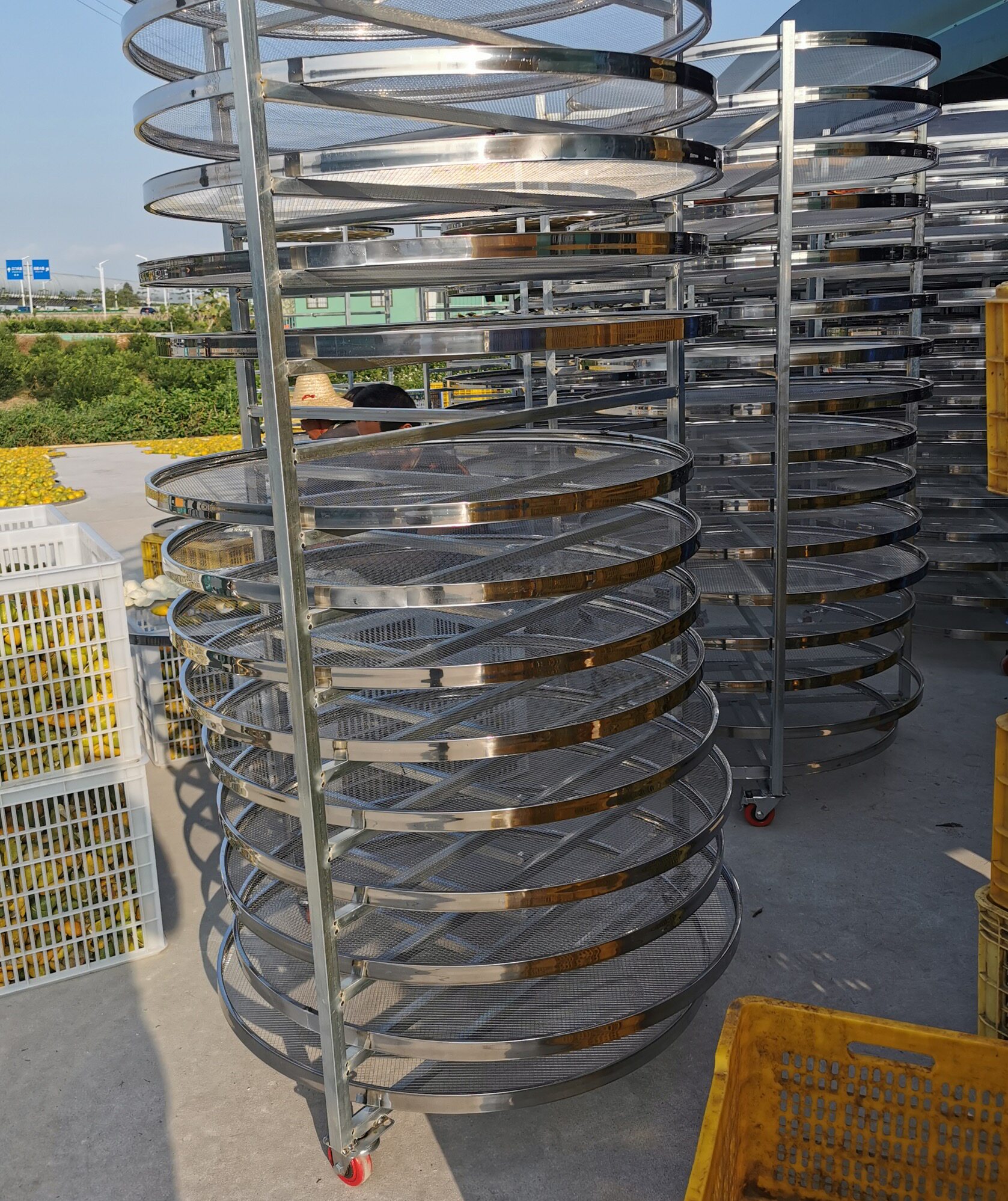 商用不锈钢筛网茶叶晾晒多层网筛子红薯晾干金银花烘干机钢丝网筛